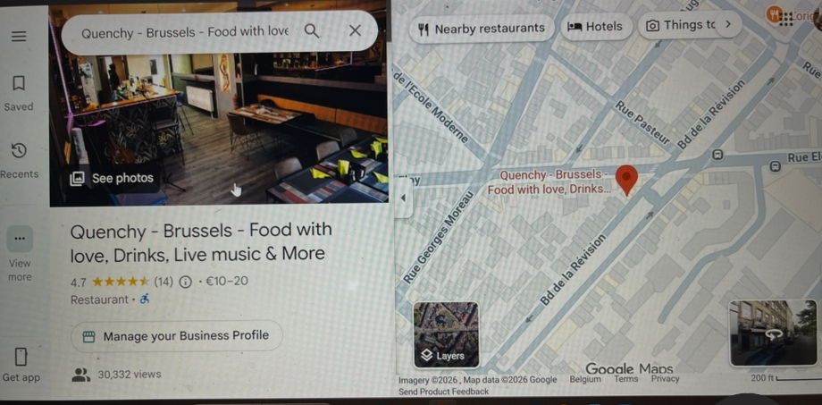 Commerce à remettre Bruxelles - Horeca - N9PFH