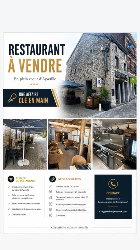 Commerce à remettre Liège - Horeca - PQWJ5